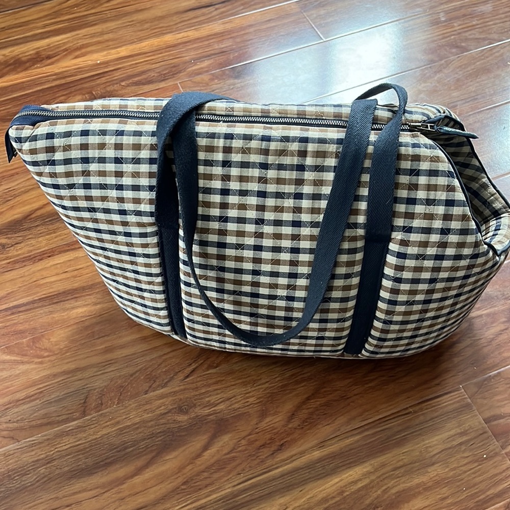 Aquascutum London Dog Bag circa 2004 carried a 12 pound wiener